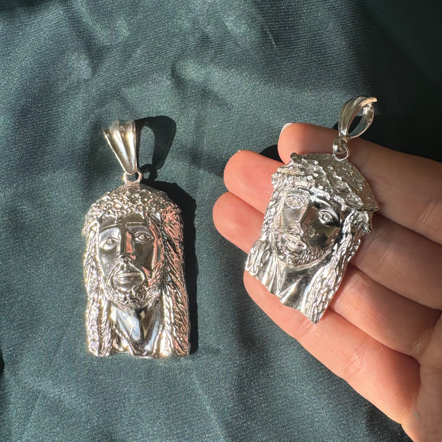 Jesus Head 925 Sterling Silver pendant