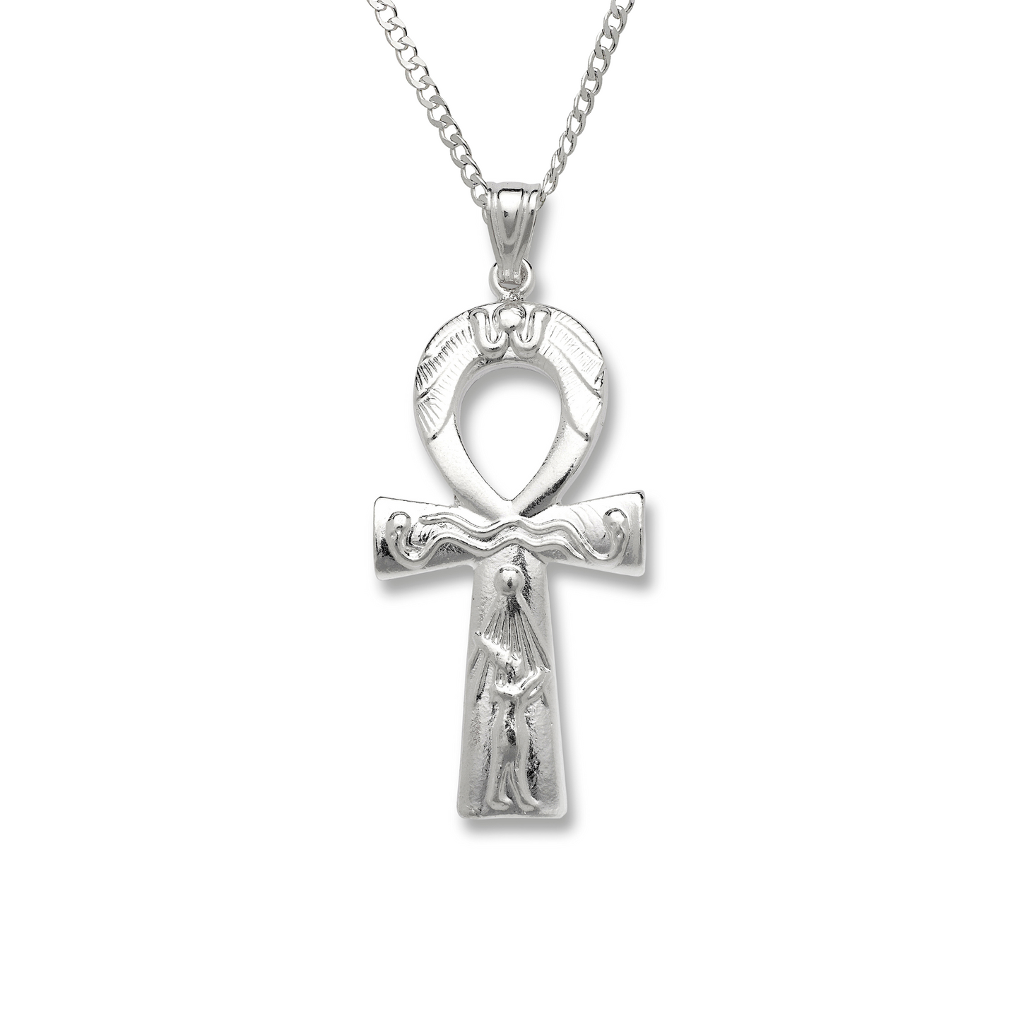 Key of Life .925 Sterling Silver Ankh Pendant Necklace
