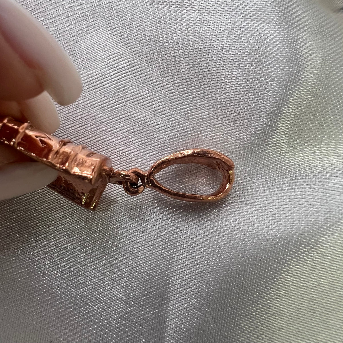 Small Copper Queen Nefertiti Pendant, Made in the USA