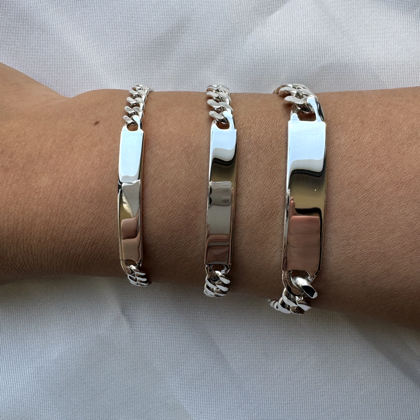 Better Jewelry .925 Sterling Silver Curb ID bracelet