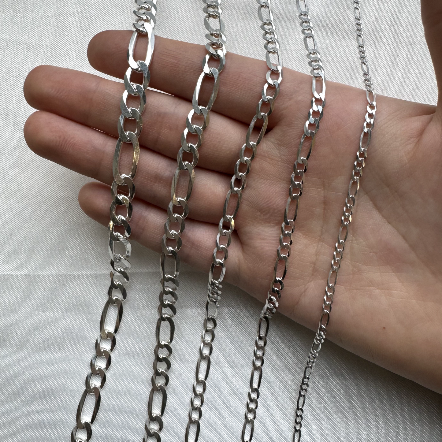 Better Jewelry Figaro Chain .925 Sterling Silver