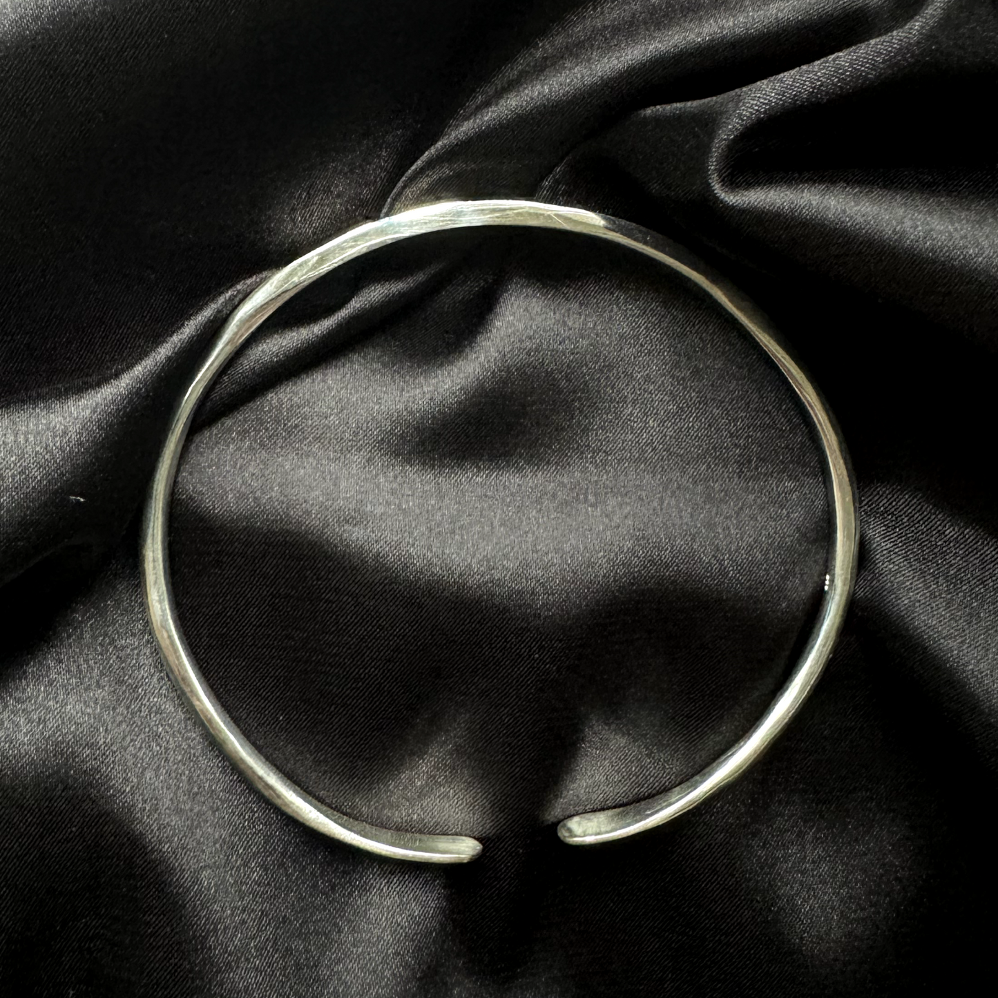 Personalized .925 Sterling Silver Thick Bangle Bracelet