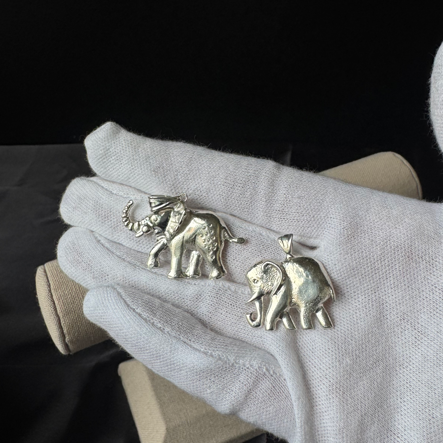 Lucky Elephant .925 Sterling Silver Pendant Necklace