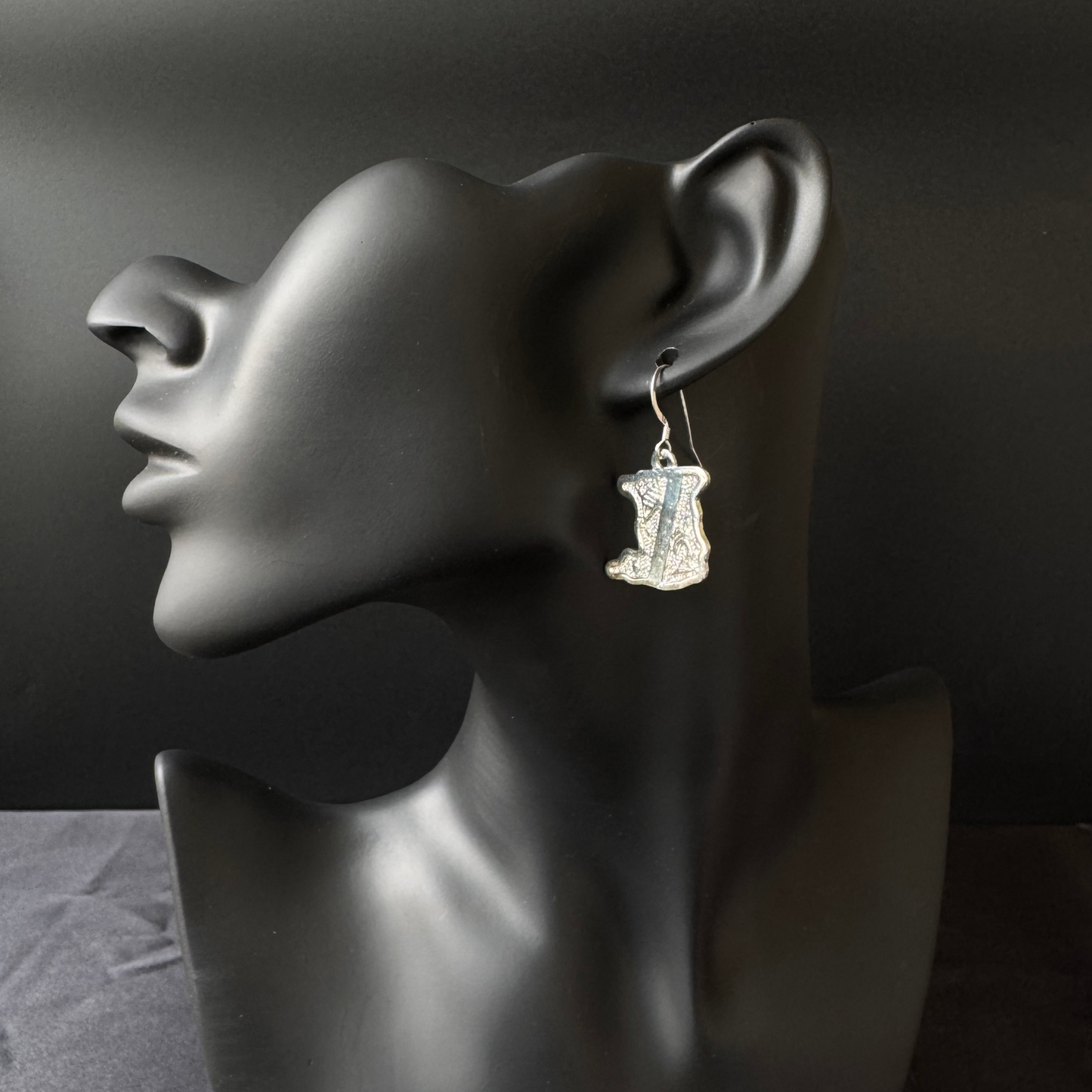 Trinidad Map 925 Sterling Silver Earrings