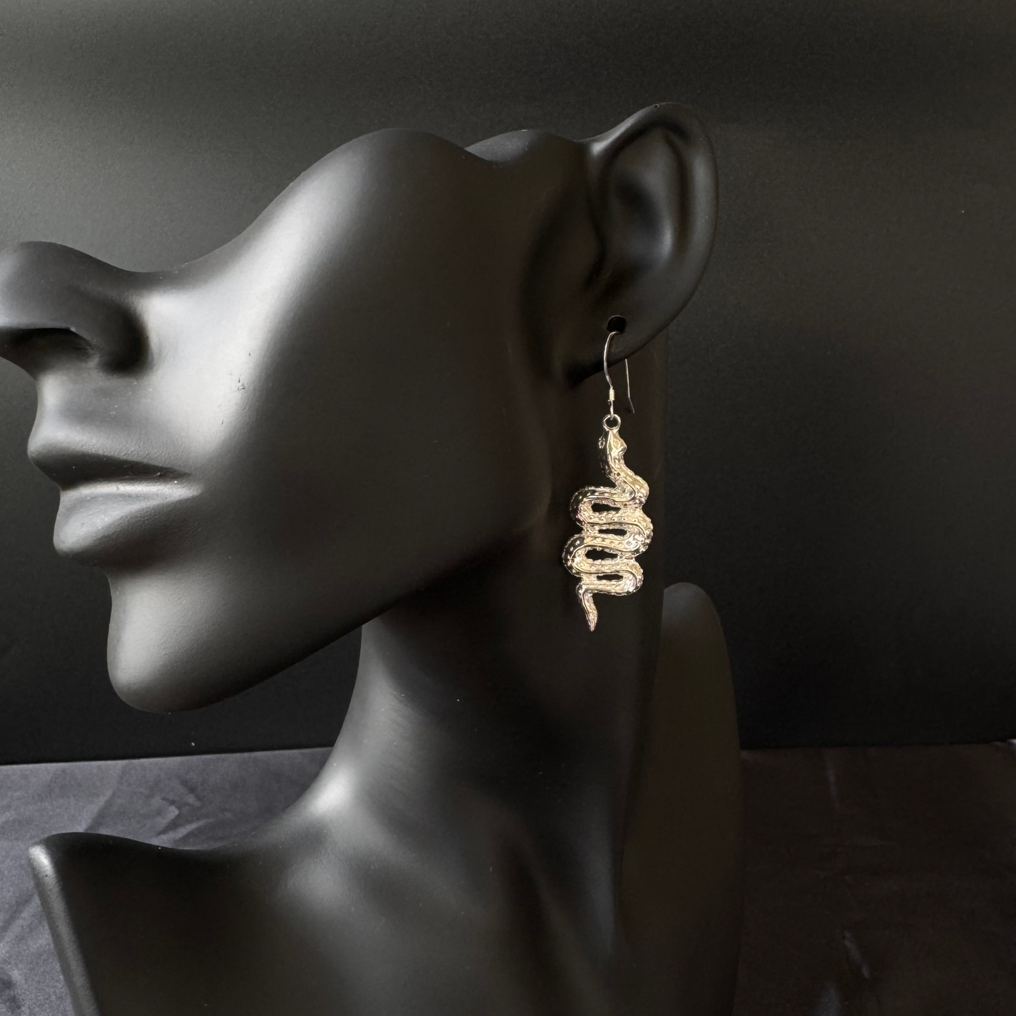 Snake 925 Sterling Silver Earrings