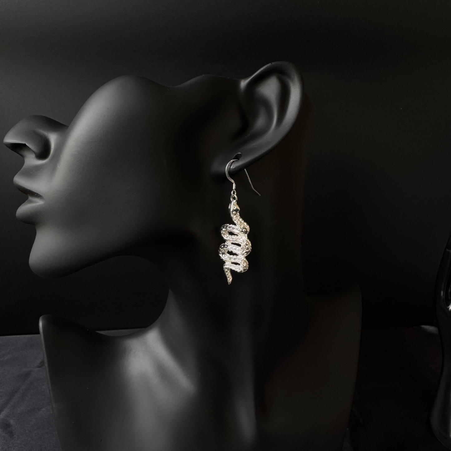 Snake 925 Sterling Silver Earrings