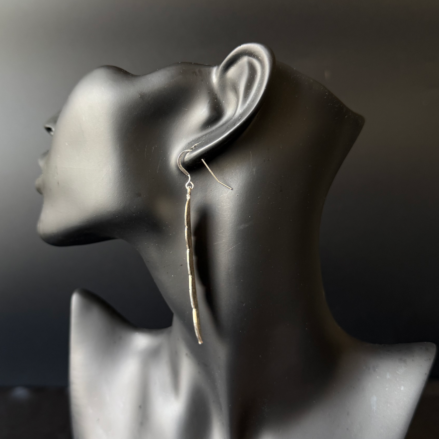 Solid .925 Sterling Silver Large Feather Earrings