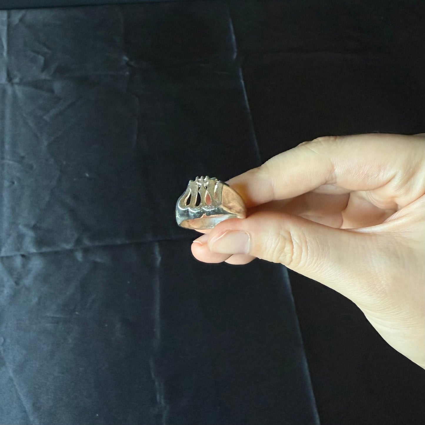 Allah .925 Sterling Silver Signet Ring