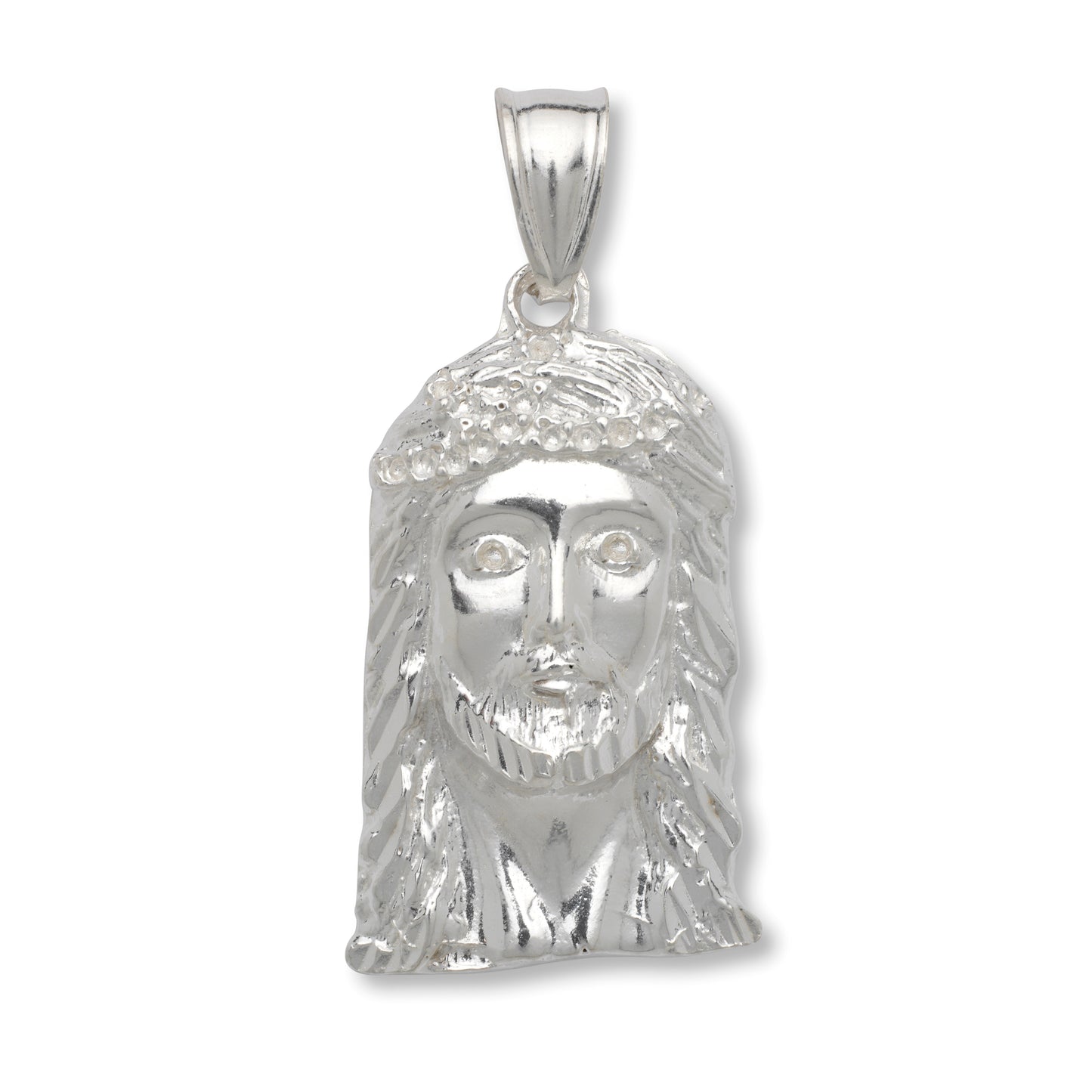 Jesus Head 925 Sterling Silver pendant
