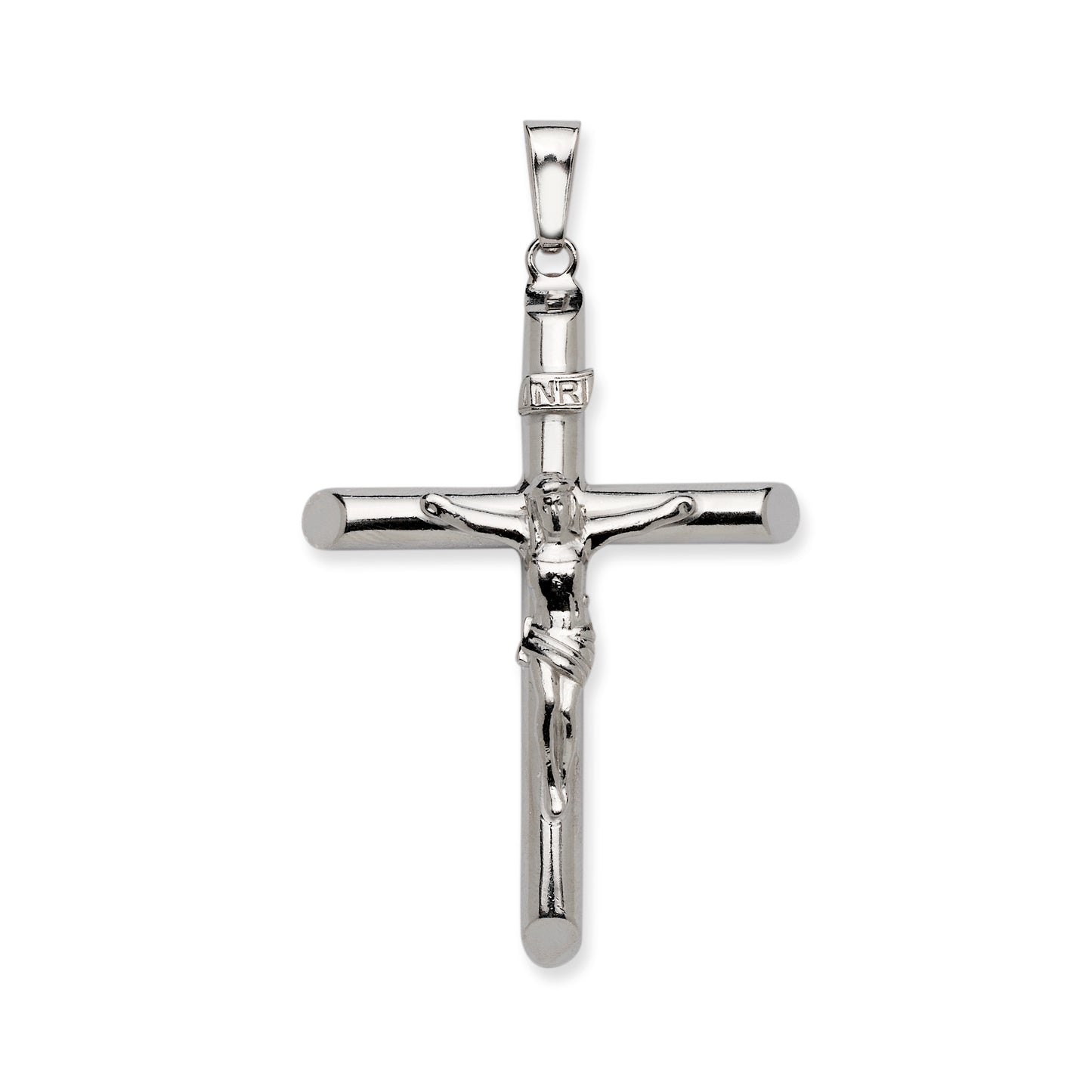 INRI Jesus Crucifix Cross .925 sterling silver Cross Pendant for men and women