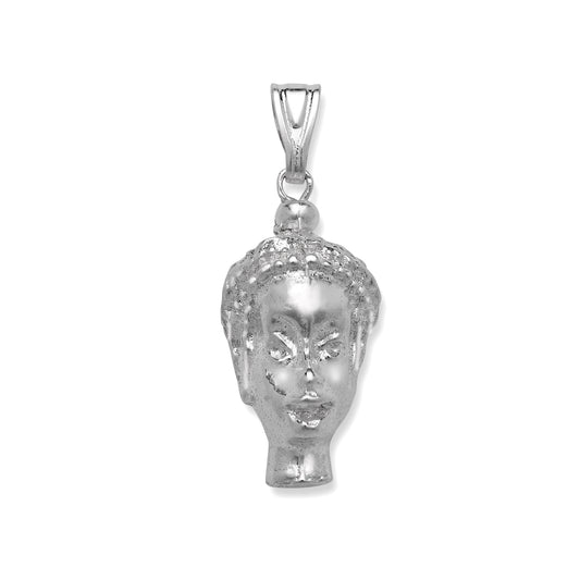 Afro Woman Head .925 Sterling Silver Pendant, Afro Queen Charms, Afro Female Pendant, African silver Pendant