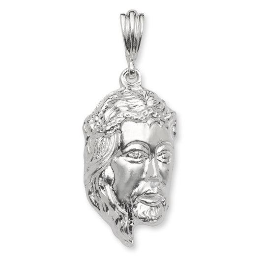 Sacred 925 Sterling Silver pendant with the face of Jesus medal