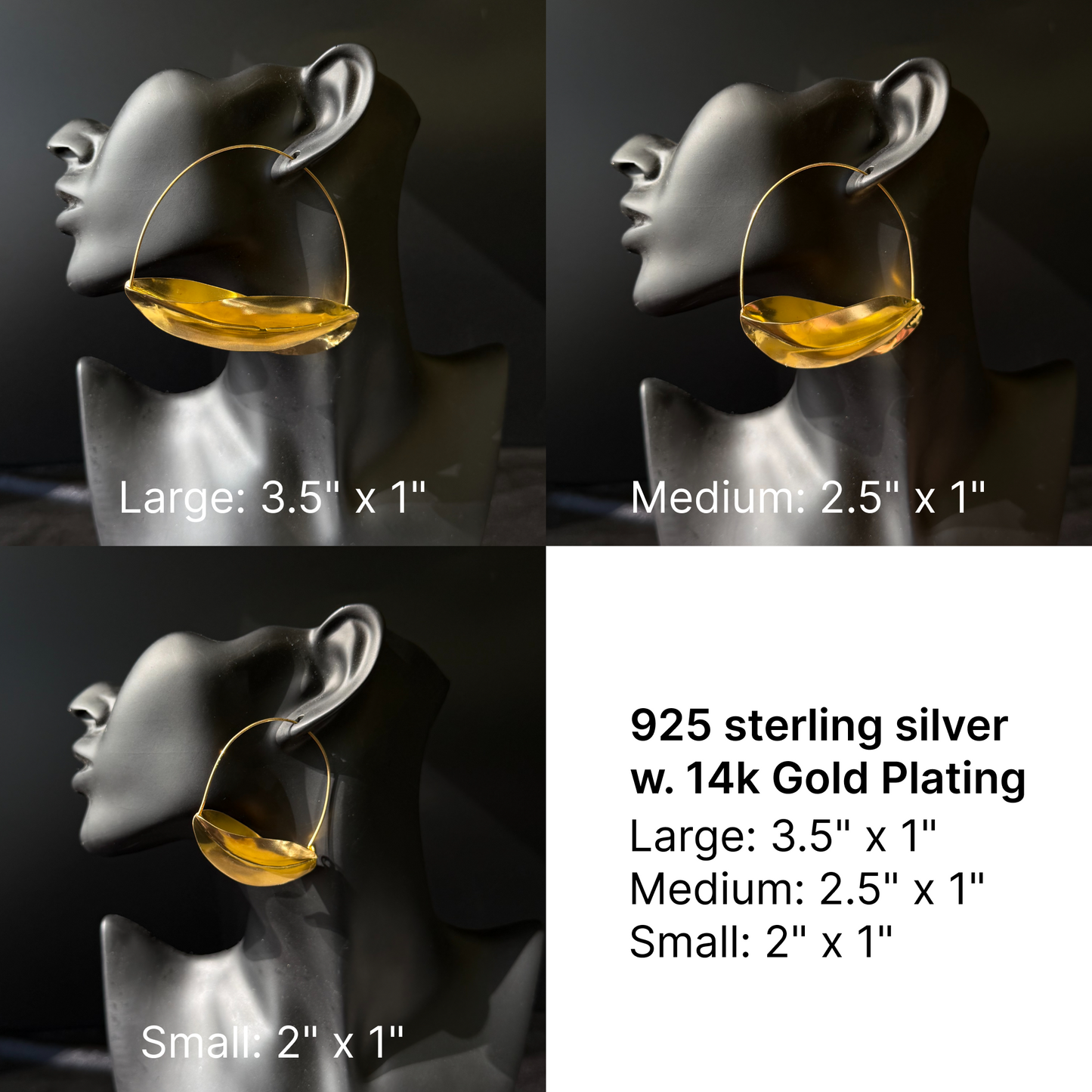 Fulani Solid .925 Sterling Silver Earrings