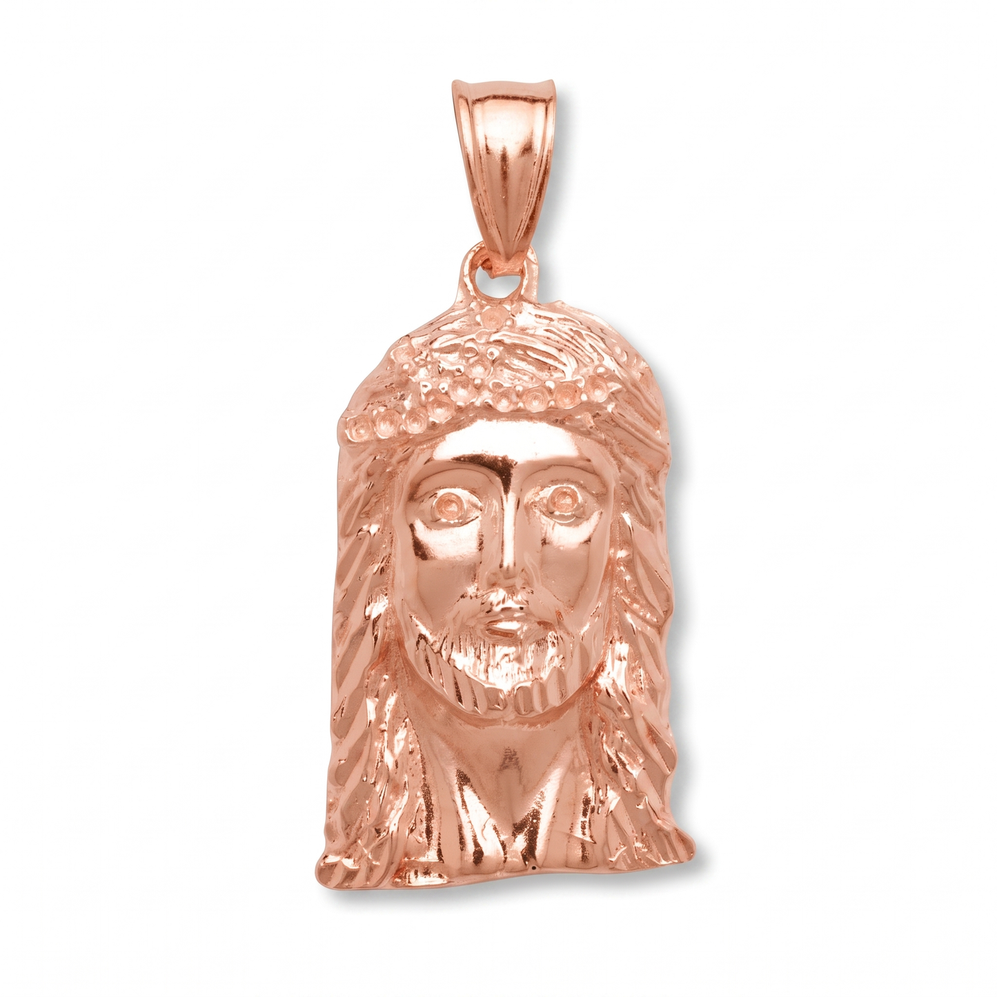 Jesus Head Solid Copper pendant