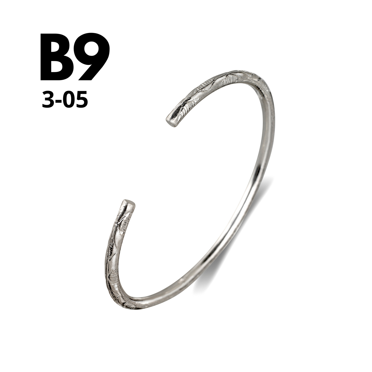 Better Jewelry Mix and Match Custom 3mm Silver Bangle (1 piece)