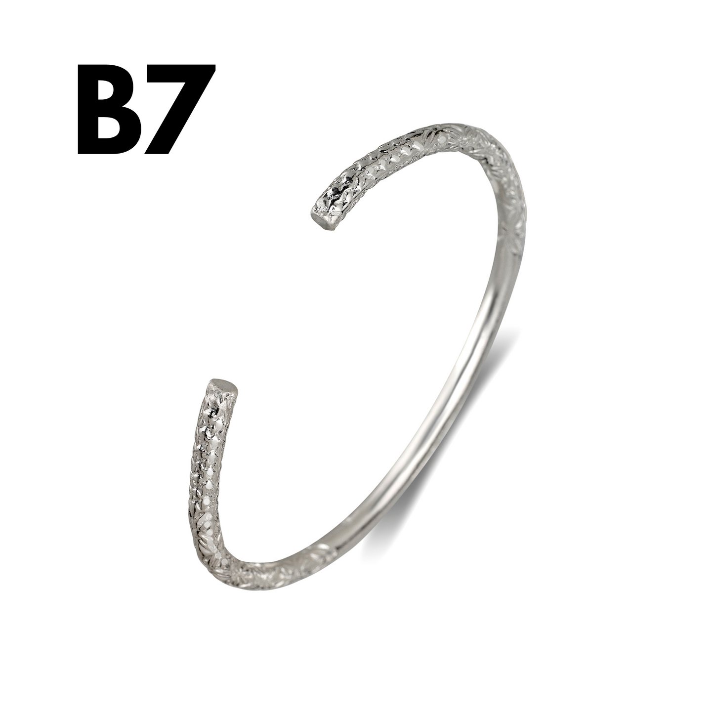 Better Jewelry Mix and Match Custom 4mm Silver Bangle (1 piece)