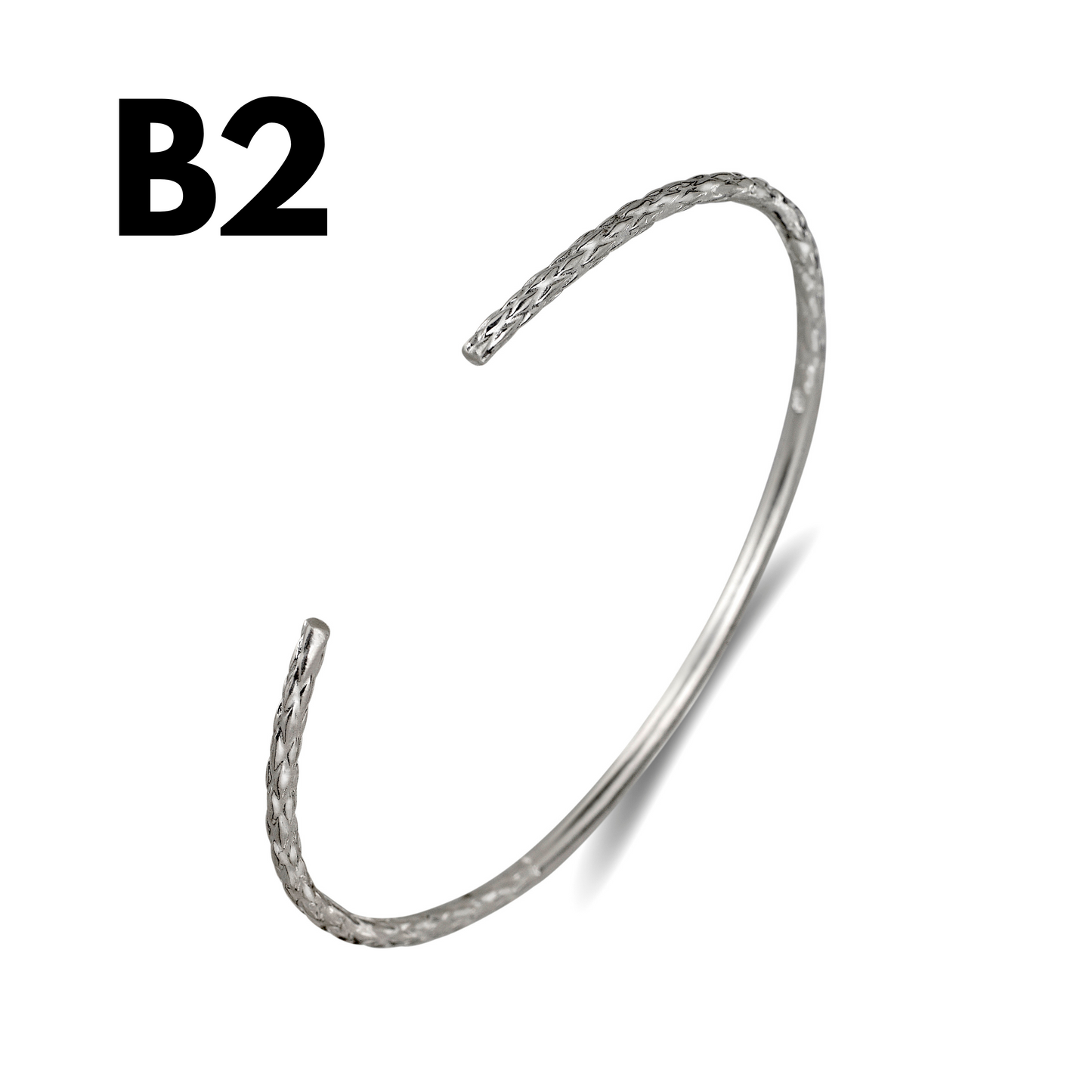 Better Jewelry Mix and Match Custom 2mm Silver Bangle (1 piece)