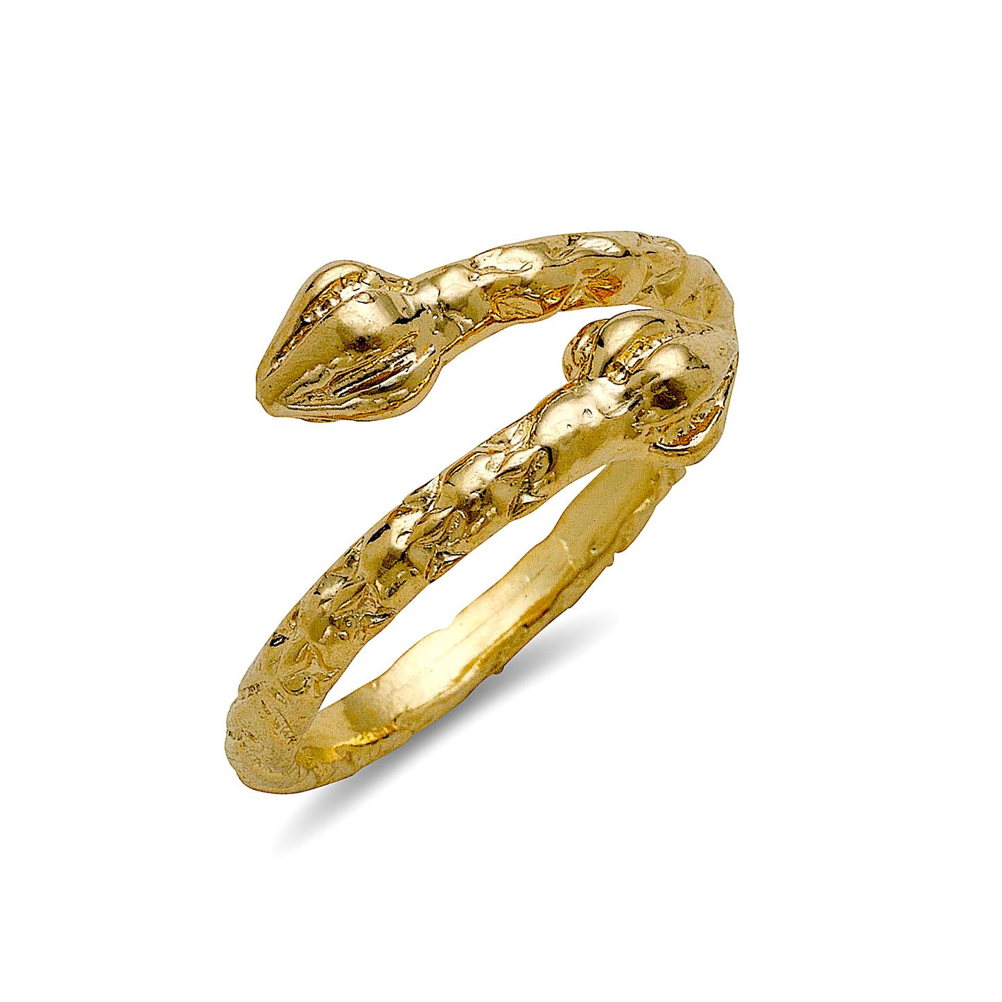 Bulb ends 10K Yellow Gold West Indian ring - Betterjewelry