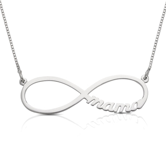 Better Jewelry Personalized .925 Sterling Silver Infinity Sign Name Necklace (MADE IN USA)