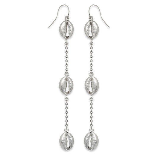 Better Jewelry Triple Cowrie Shell Earrings