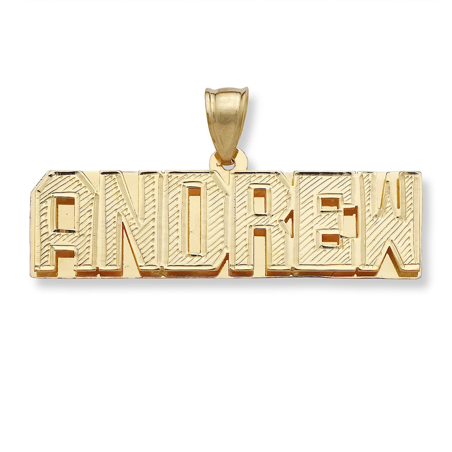 Gold Plated Male Necklace With Name Personalized Necklace Name
