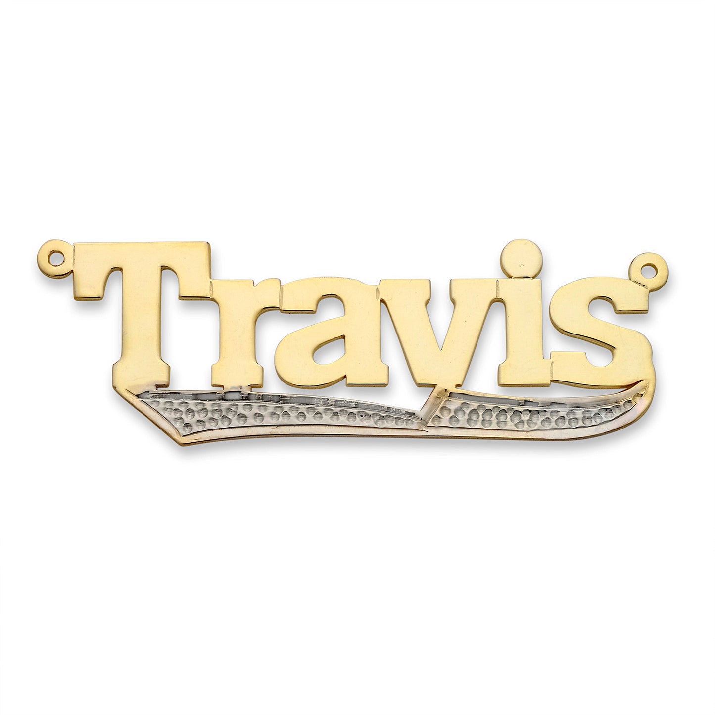 Better Jewelry Block 10K Gold Nameplate Necklace