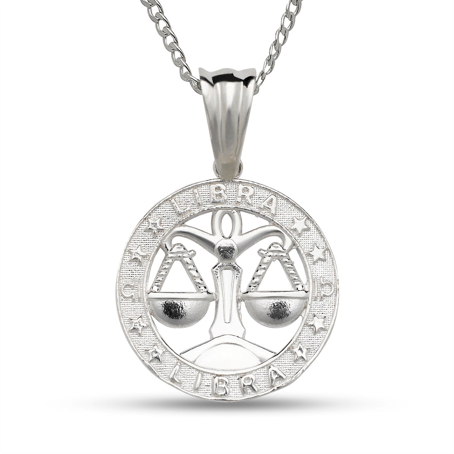 Better Jewelry .925 Sterling Silver Zodiac Sign Necklace