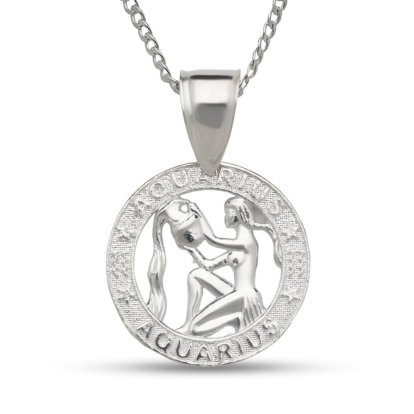 Better Jewelry .925 Sterling Silver Zodiac Sign Necklace