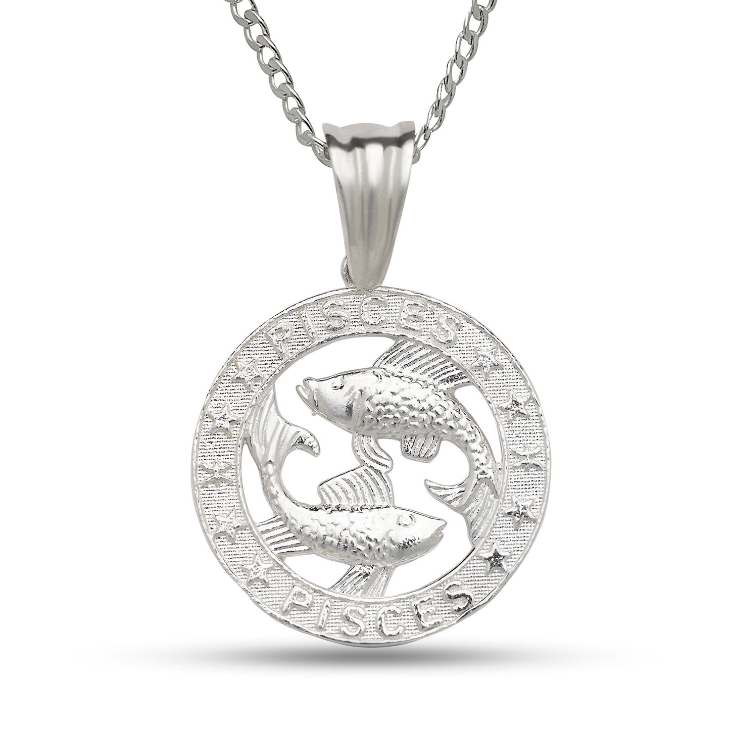 Better Jewelry .925 Sterling Silver Zodiac Sign Necklace