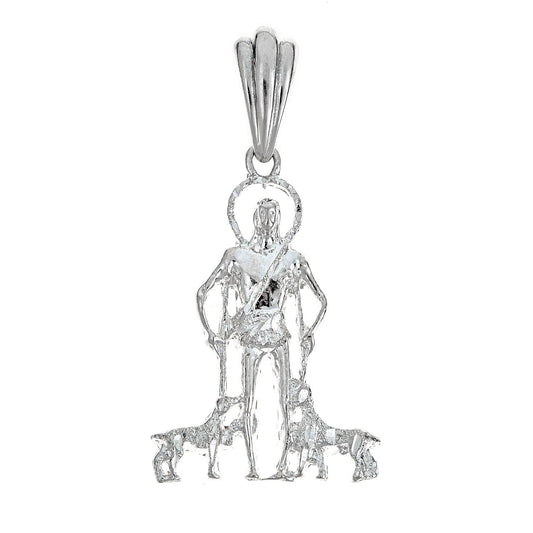 925 Sterling Silver Medium St. Lazarus Pendant - Made in USA (8 grams) - Betterjewelry