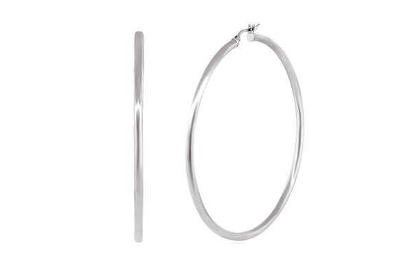 Better Jewelry Hoop Earrings .925 Sterling Silver 3mm