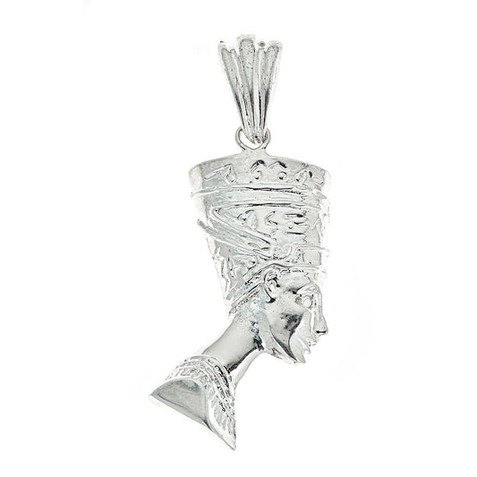 Better Jewelry Small .925 Sterling Silver Queen Nefertiti Pendant (MADE IN USA)