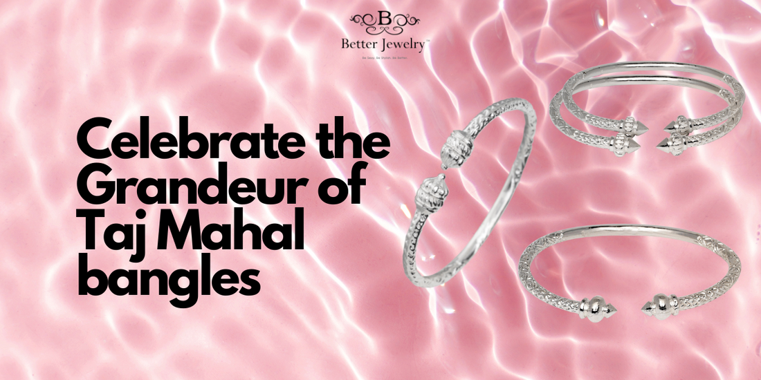 The Grandeur of  West Indian Bangles Bracelets With Taj Mahal Heads