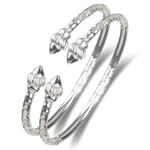 All Silver Bangles