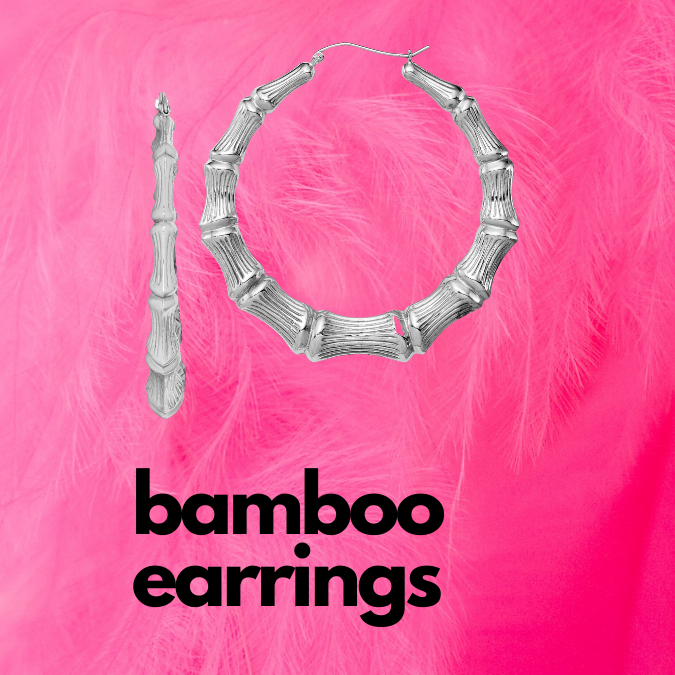 Silver Bamboo Earrings