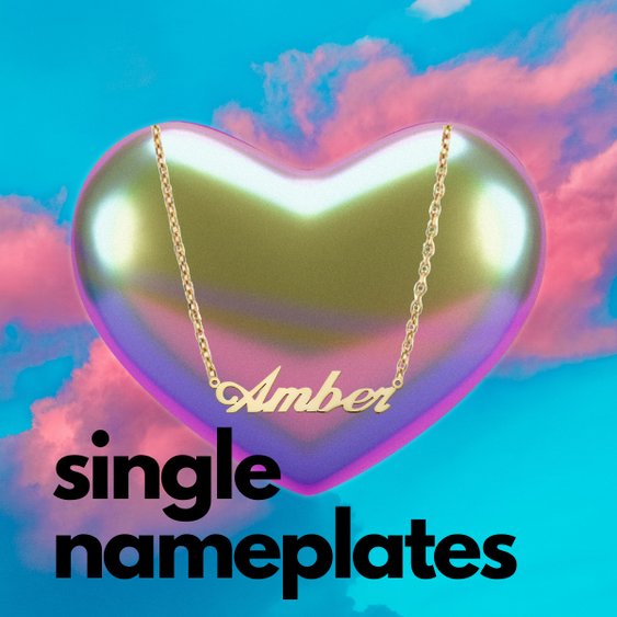 Single Gold Nameplates