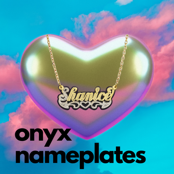 Gold Onyx Nameplates
