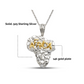 Africa Map 925 Sterling Silver 14k gold plated Pendant with or w/o silver chain for Men, Women