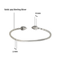 Better Jewelry Cocoa Pods .925 Sterling Silver West Indian Bangles - PAIR (Made in USA)
