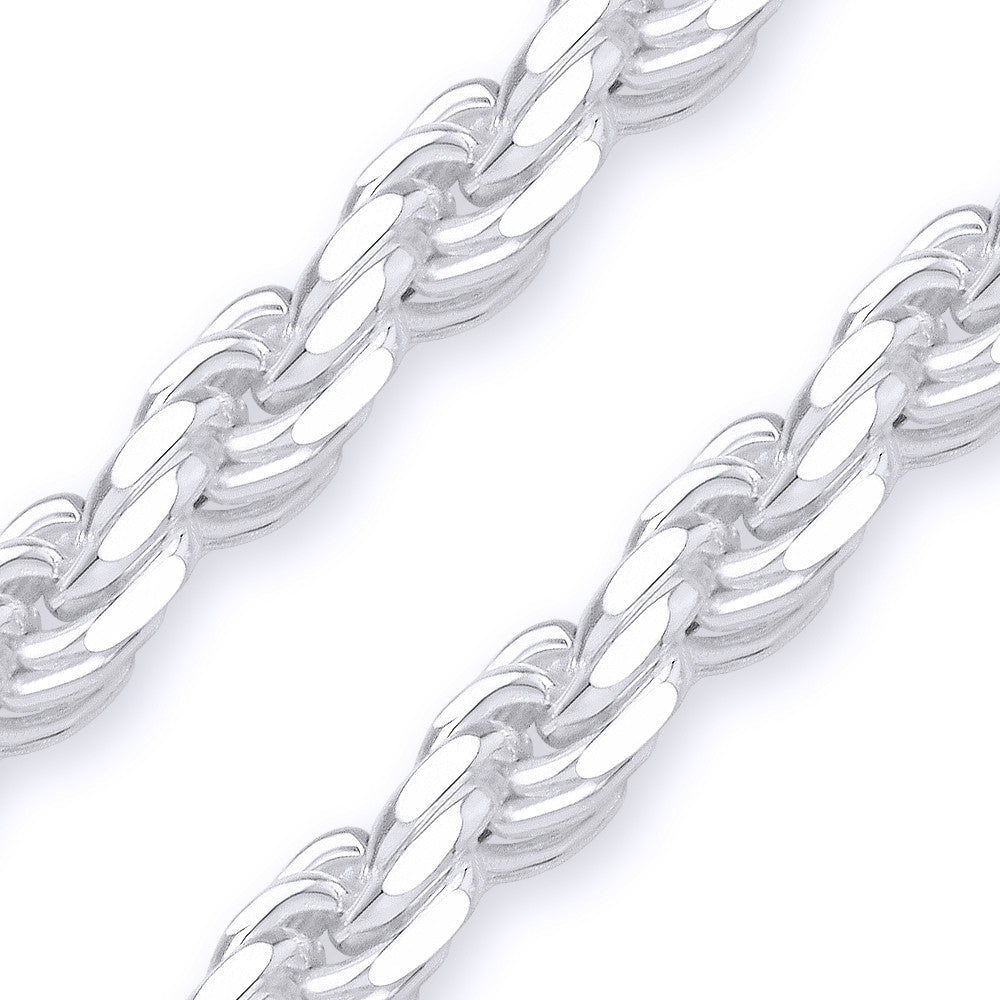 Better Jewelry 1.6mm Rope Diamond cut Chain Necklace .925 Sterling Silver