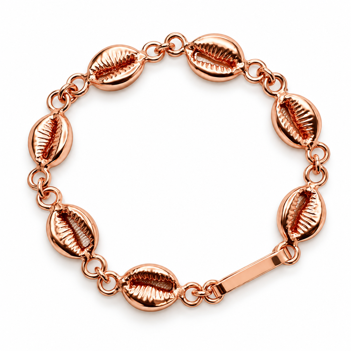 Cowrie Shell Pure Copper Bracelet