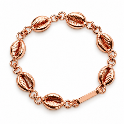 Cowrie Shell Pure Copper Bracelet