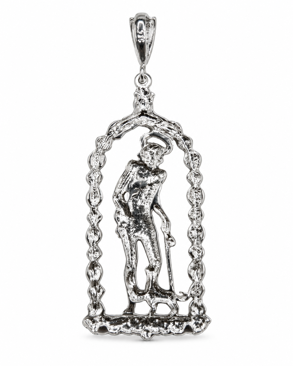 San Lázaro Pendant Sterling Silver .925 – Religious Jewelry, 3 Styles