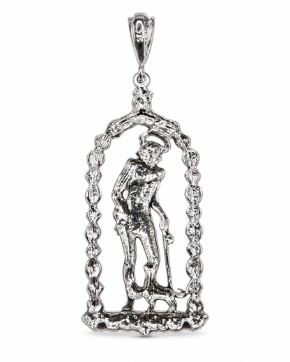San Lázaro Pendant Sterling Silver .925 – Religious Jewelry, 3 Styles