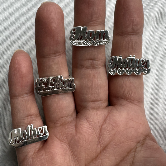 Mom Ring .925 Sterling Silver