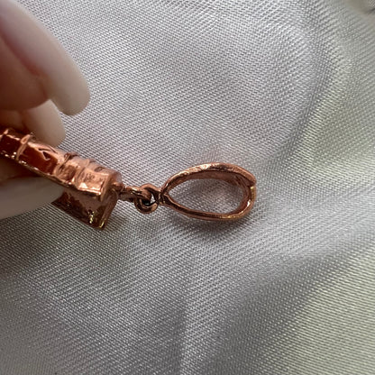 Small Copper Queen Nefertiti Pendant, Made in the USA