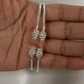 Better Jewelry Grape Bunch Ends .925 Sterling Silver West Indian Bangles, 1 pair
