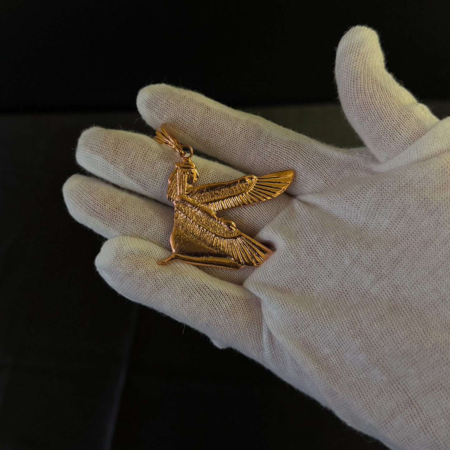 Isis Goddess Pure Copper Pendant