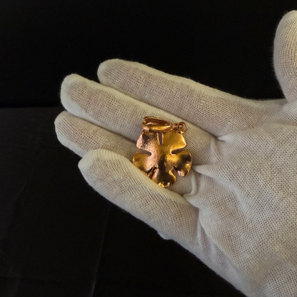 Hibiscus Flower Pure Copper Pendant