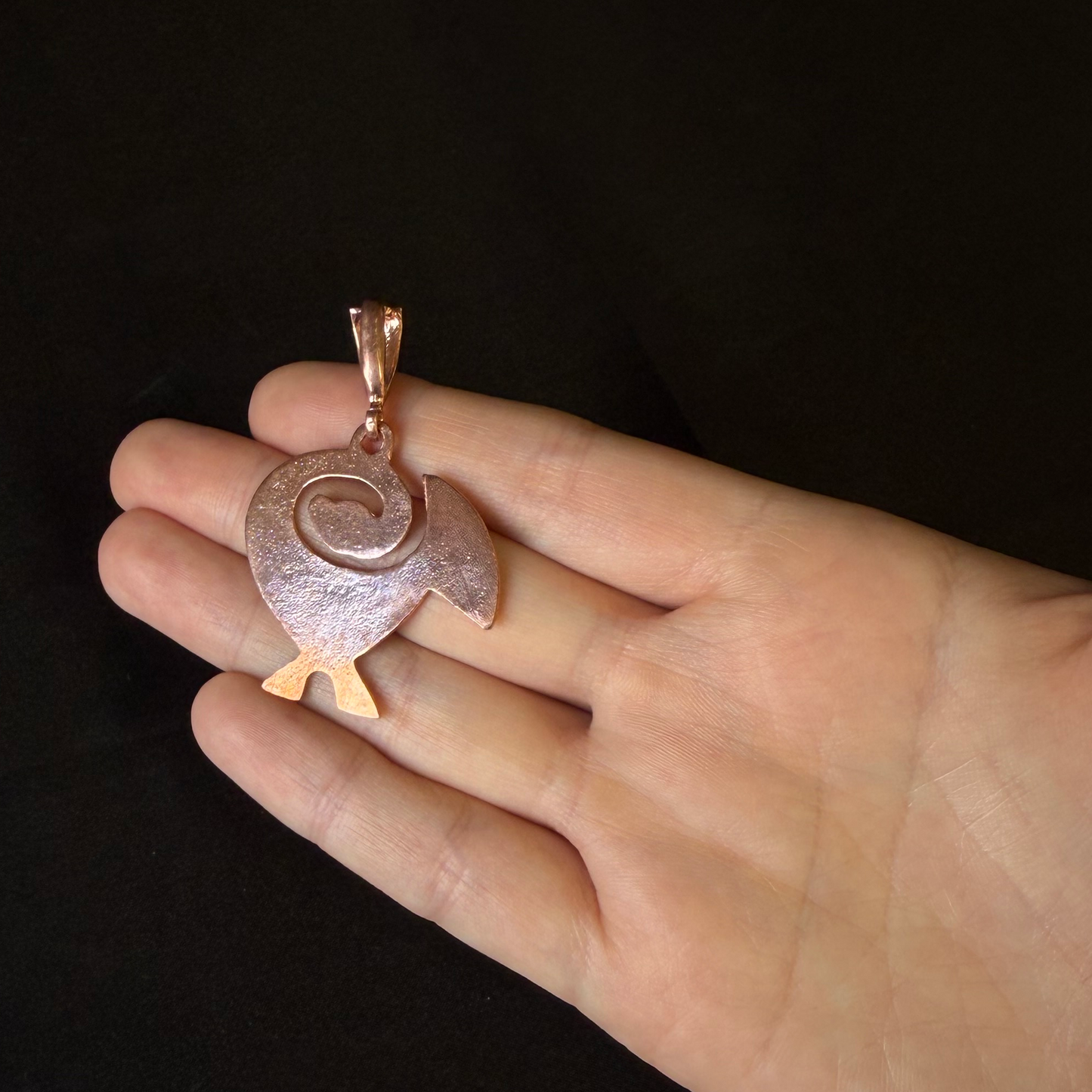 Sankofa Bird Real Copper Pendant